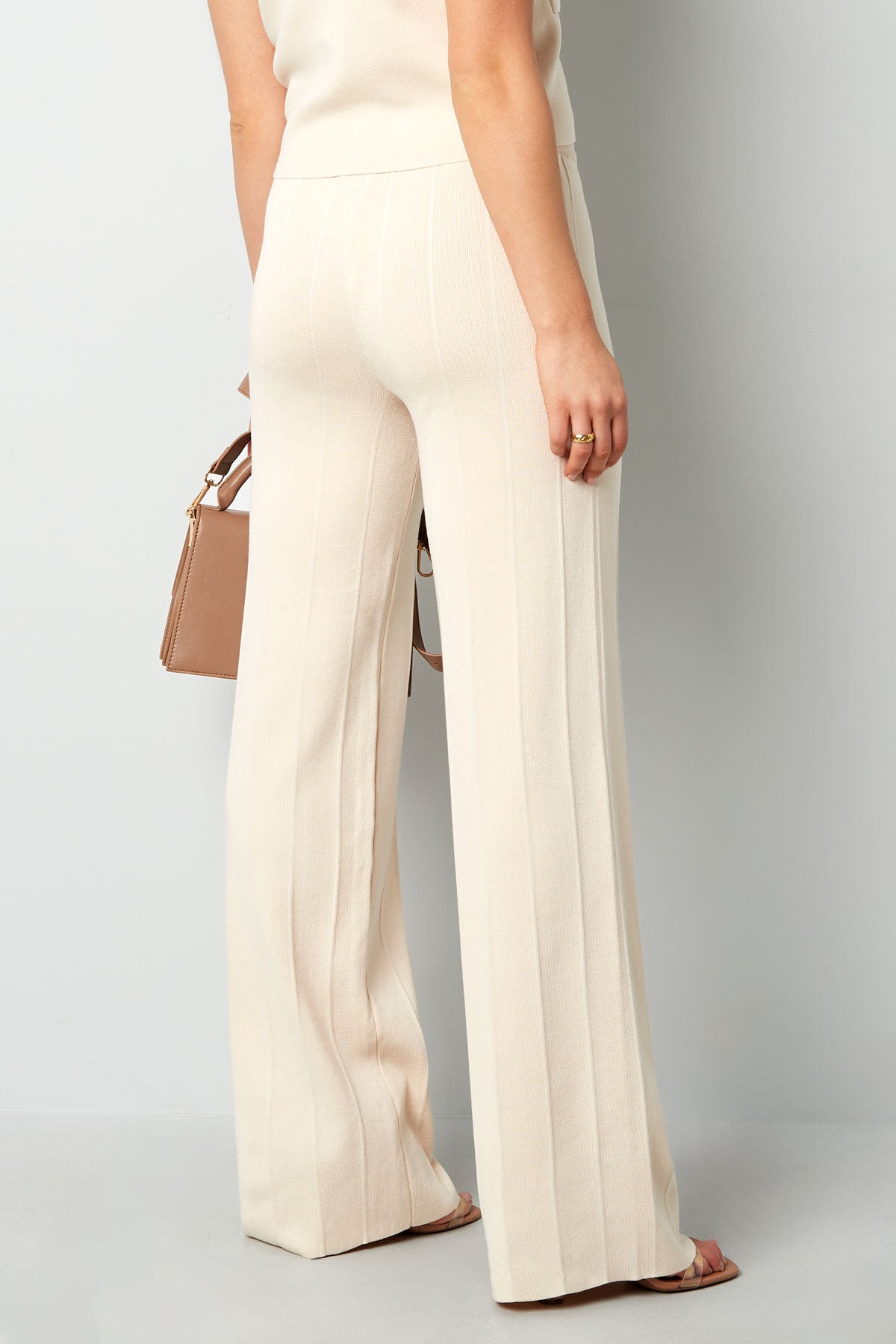 Viscose Vrouwen Brede Broek Conservatief Eenvoudige Kleur