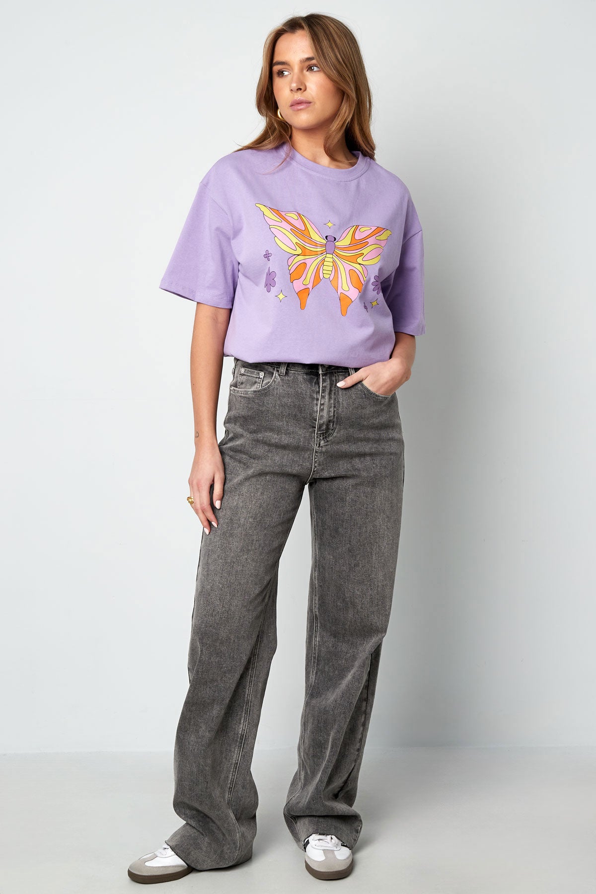 Cotton Woven Vrouwen Rechte Broek Casual Solid Color