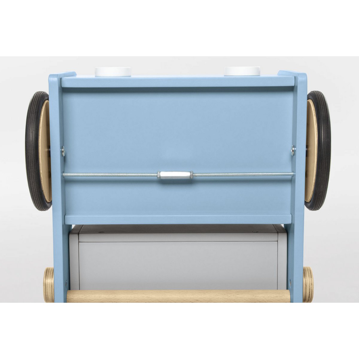 Pinolino Loopwagen blauw | Hout, kiepbak & verstelbare rem