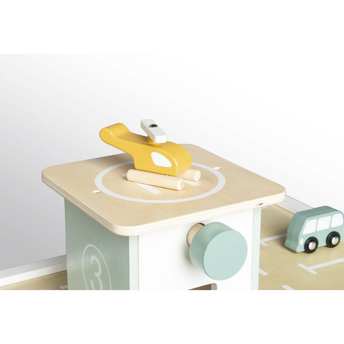 Pinolino Parkeergarage | Houten speelgarage met lift en auto's