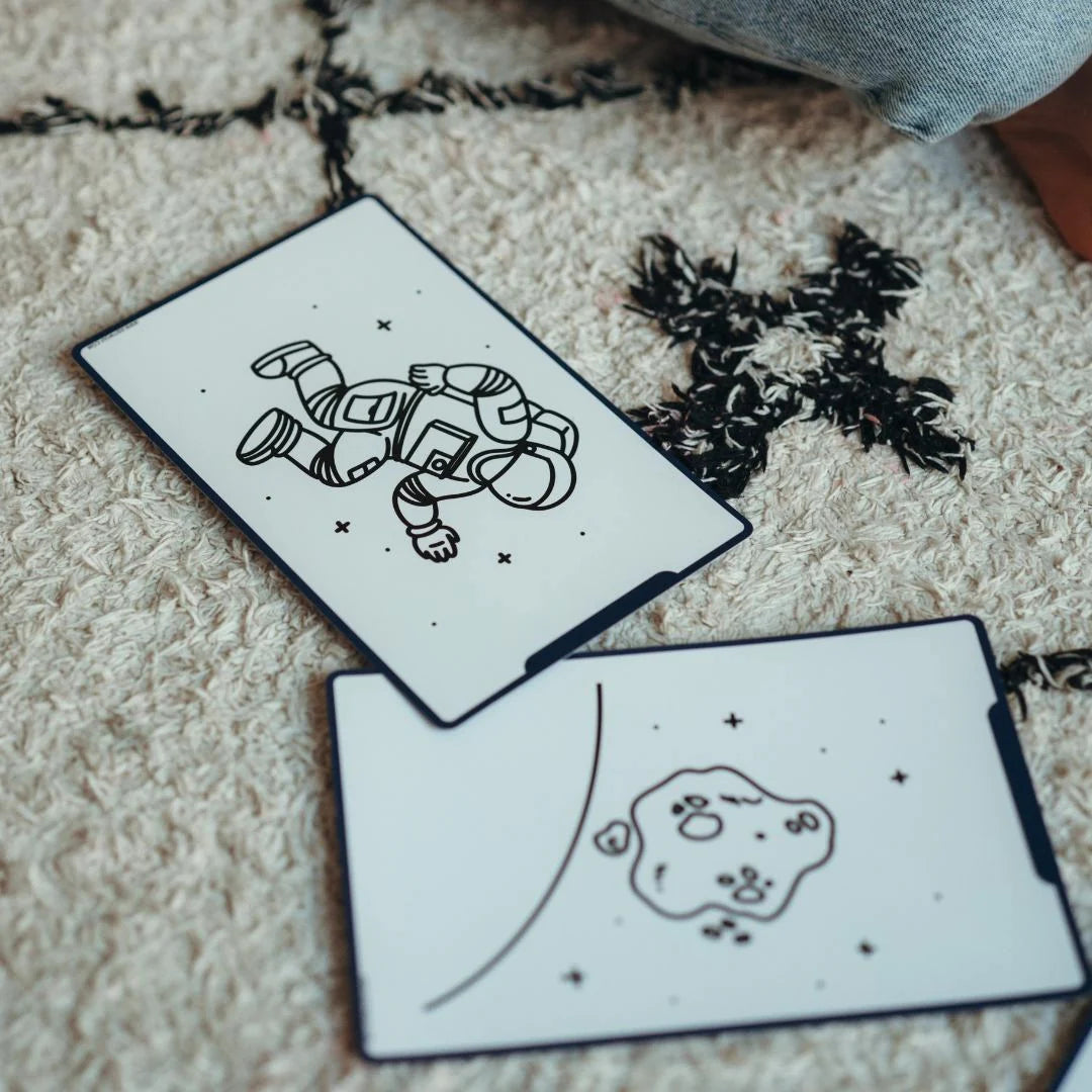 Refill KIDYDRAW-MINI | Extra kaarten met het thema “Galaxy en Dinosaurussen”
