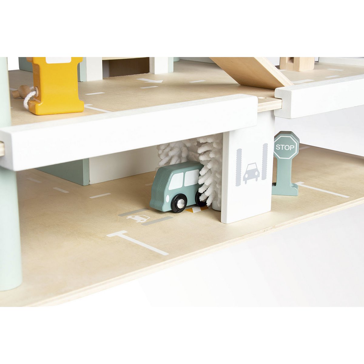 Pinolino Parkeergarage | Houten speelgarage met lift en auto's