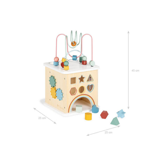 Pinolino Motorkubus Sanna | Houten activiteitenspeelgoed