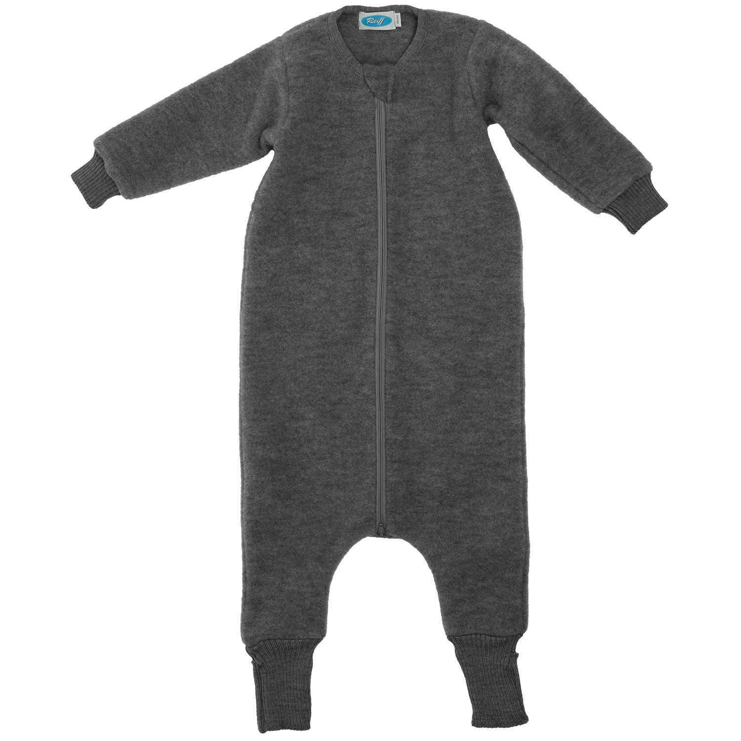 Slaapzak wolfleece met voetjes | Grijs | Reiff