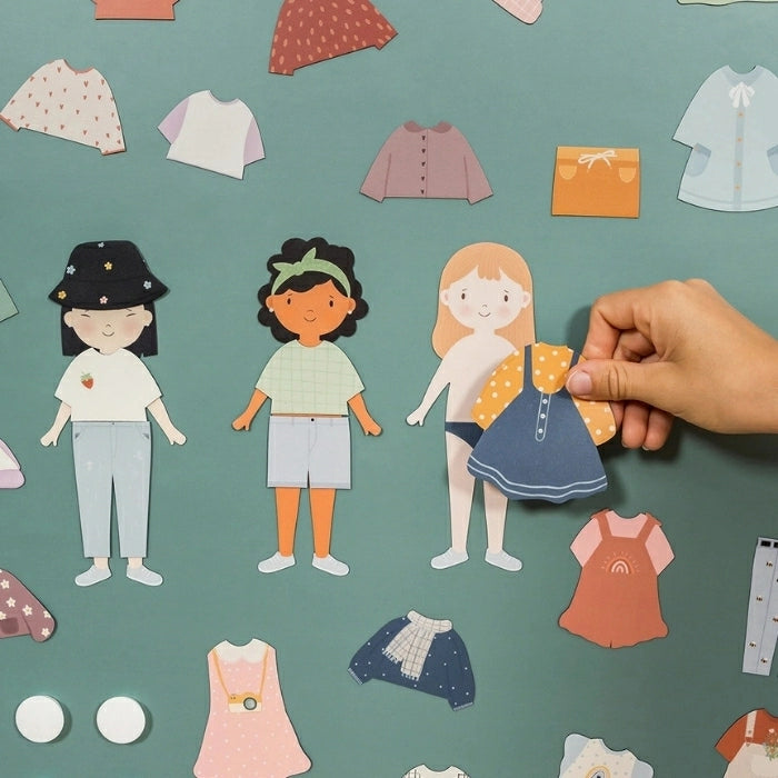 Ferflex | Magnetische figuurtjes | aankleden meisjes
