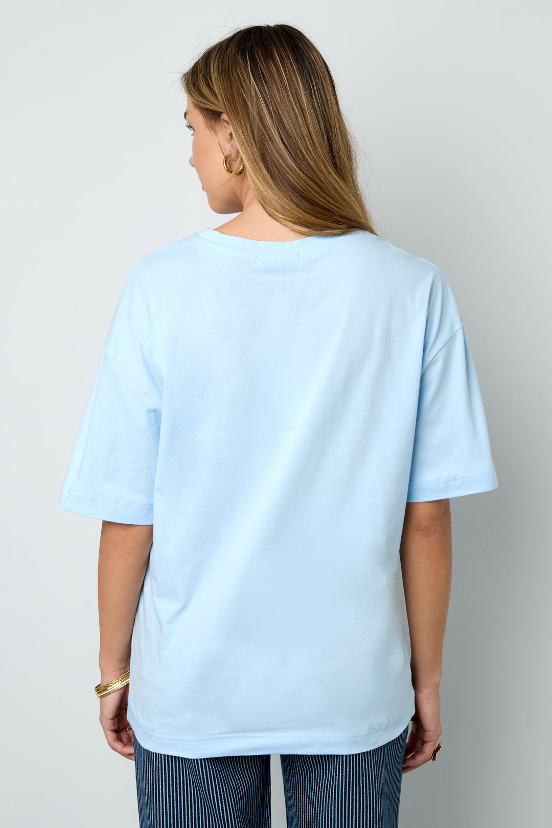 Katoen Gebreide Vrouwen T-shirt Casual Dierenprint