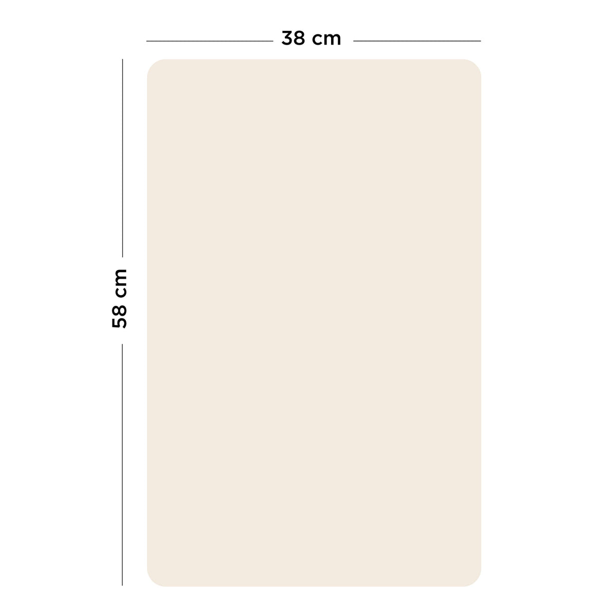 Ferflex - Rechthoekig magnetisch bord Beige linnen (beschikbaar in 2 maten): M