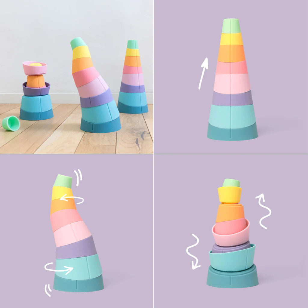 Stak Stapeltoren | Schuin & Creatief Stapelen | OPPI | Vanaf 1 jaar