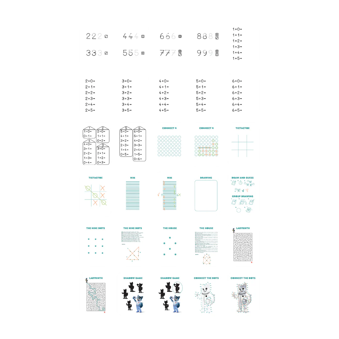 Refill KIDYDRAW-MINI | Extra kaarten met het thema “Spelletjes en onderwijs”