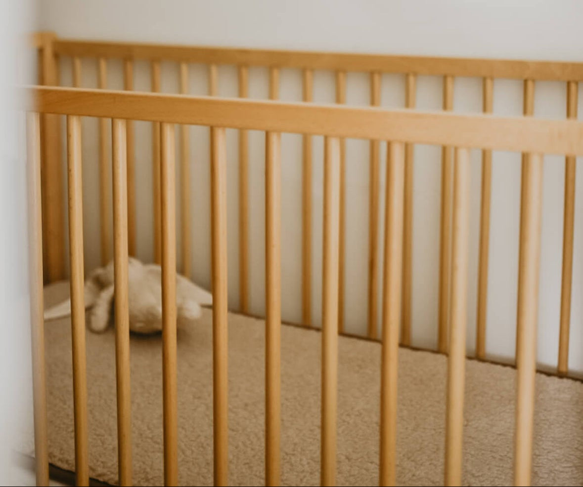 Wollen onderlegger | Onderdeken ledikant Naturel | Merinowol | 70x140cm