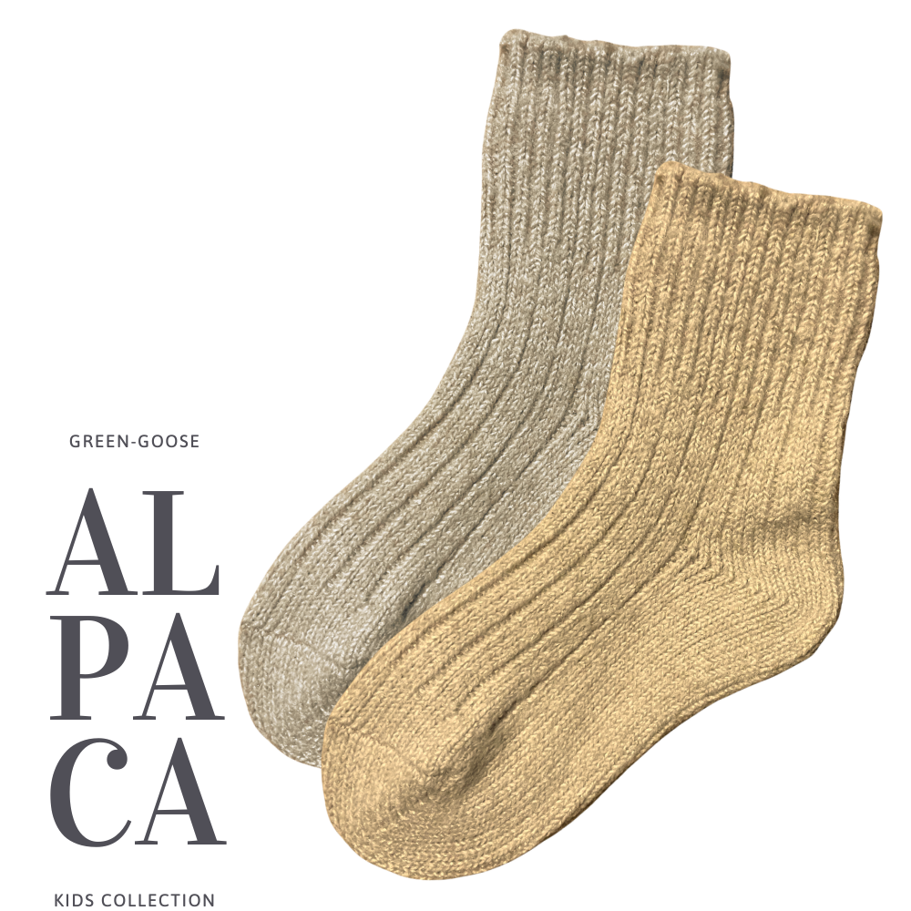 Green-Goose | Alpaca Sokken voor Kinderen - 2 Paar - 85%