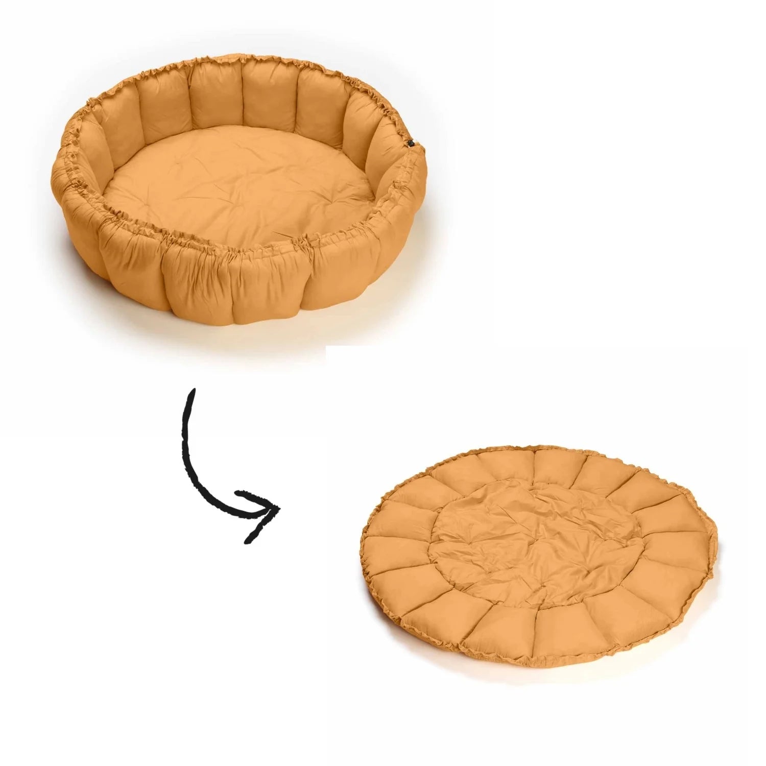 Play& Go | Bloom Mustard Organic Cotton Babymat