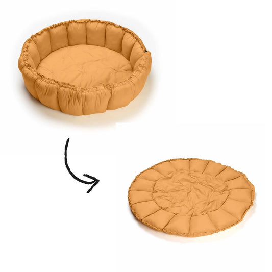 Play& Go | Bloom Mustard Organic Cotton Babymat