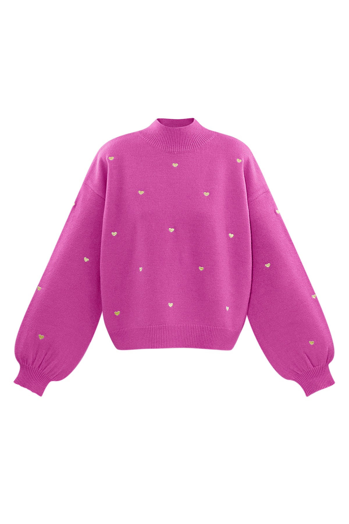 Acryl Gebreide Trui Casual Hart Patroon Herfst/Winter