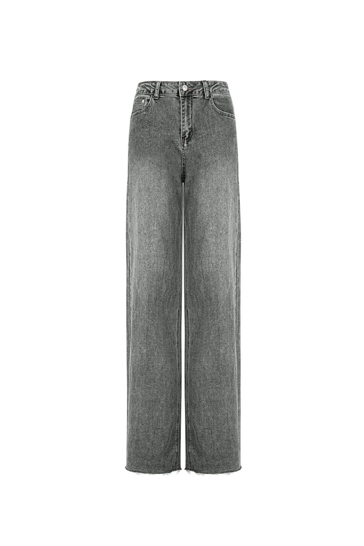 Cotton Woven Vrouwen Rechte Broek Casual Solid Color