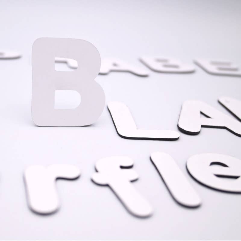 Ferflex® Witte magnetische letters | set van 125 magneten