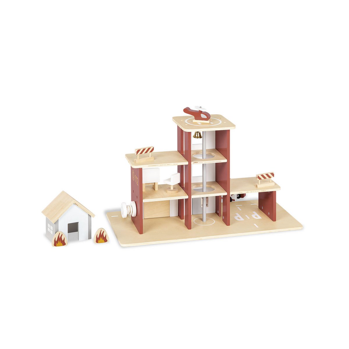 Pinolino Brandweerkazerne Ben | Houten speelset vanaf 3 jaar