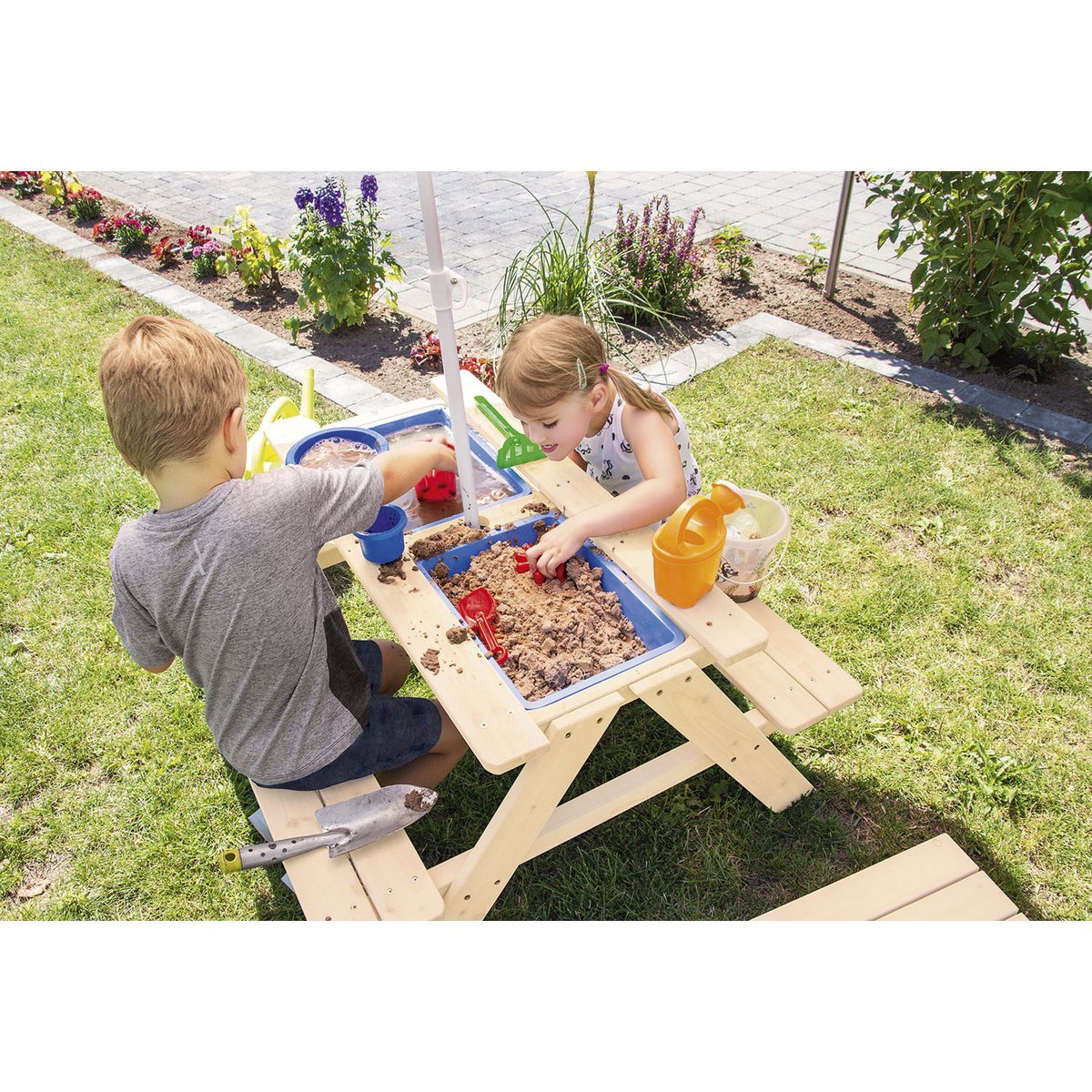 Kinderpicknickbank | 2 Speelbakken | Pinolino