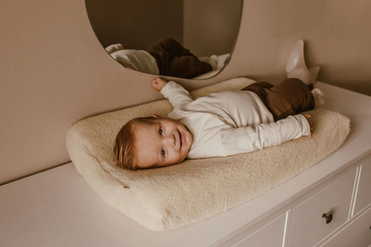 Aankleedkussenhoes Beige 50x70 |  Merinowol | KICO Label