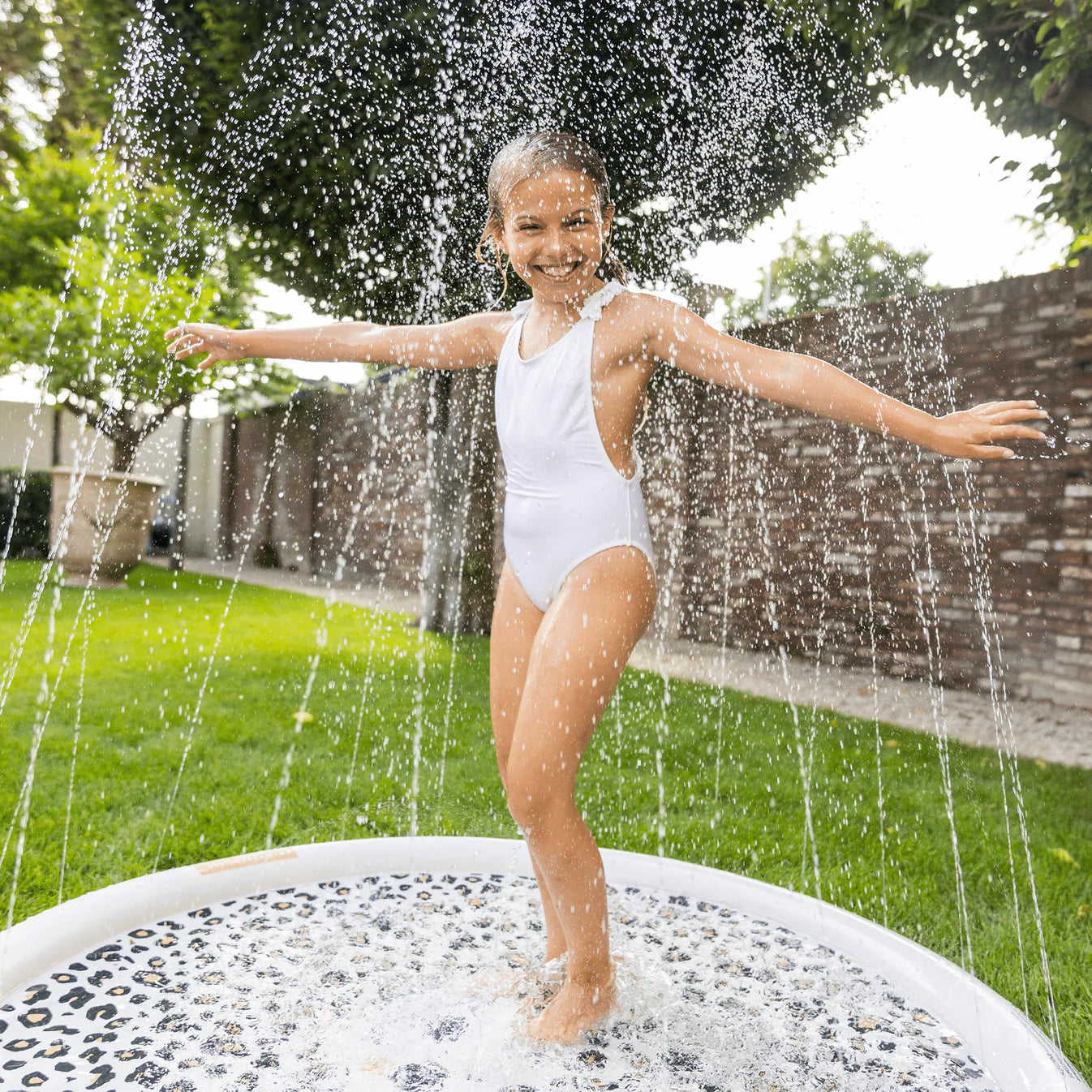 Swim Essentials | Safari Chique | Beige Waterspeelmat Ø 150 cm