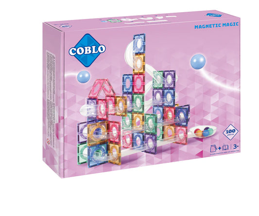 Coblo | Knikkerbaan pastel | 100 delig |