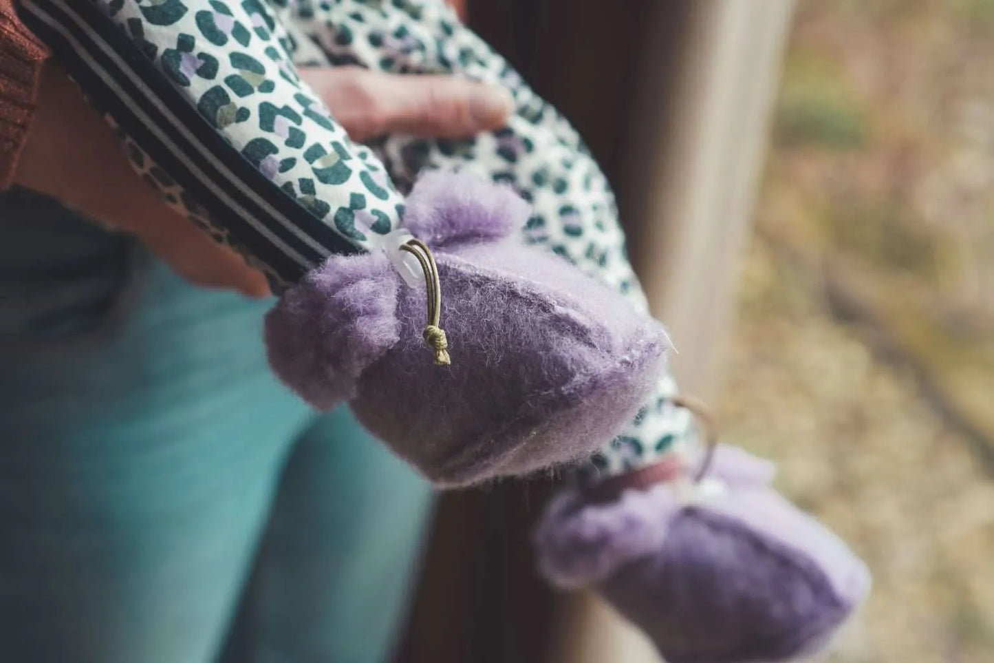 Slofjes | 100% Merinowol | Lila