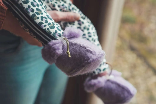 Slofjes | 100% Merinowol | Lila