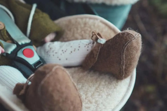 Wollen onderlegger Maxi-Cosi of Buggy | We Are Wovens | Beige