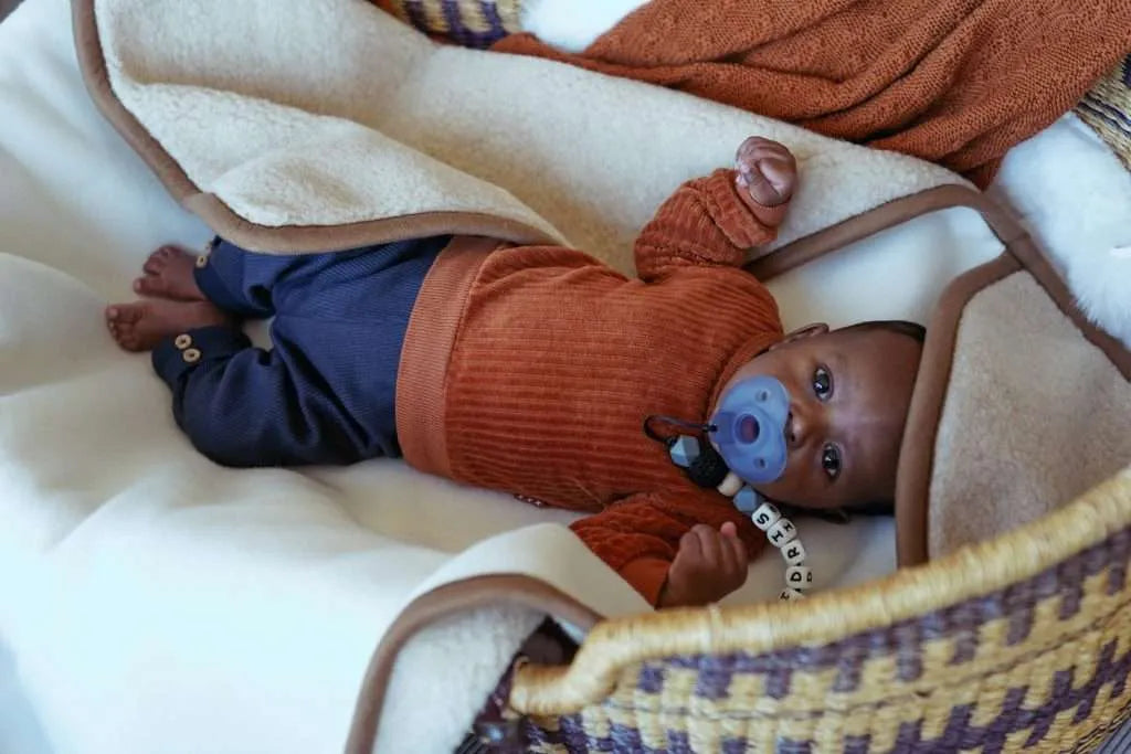 Wollen Wikkeldoek | Maxi cosi opening | Beige