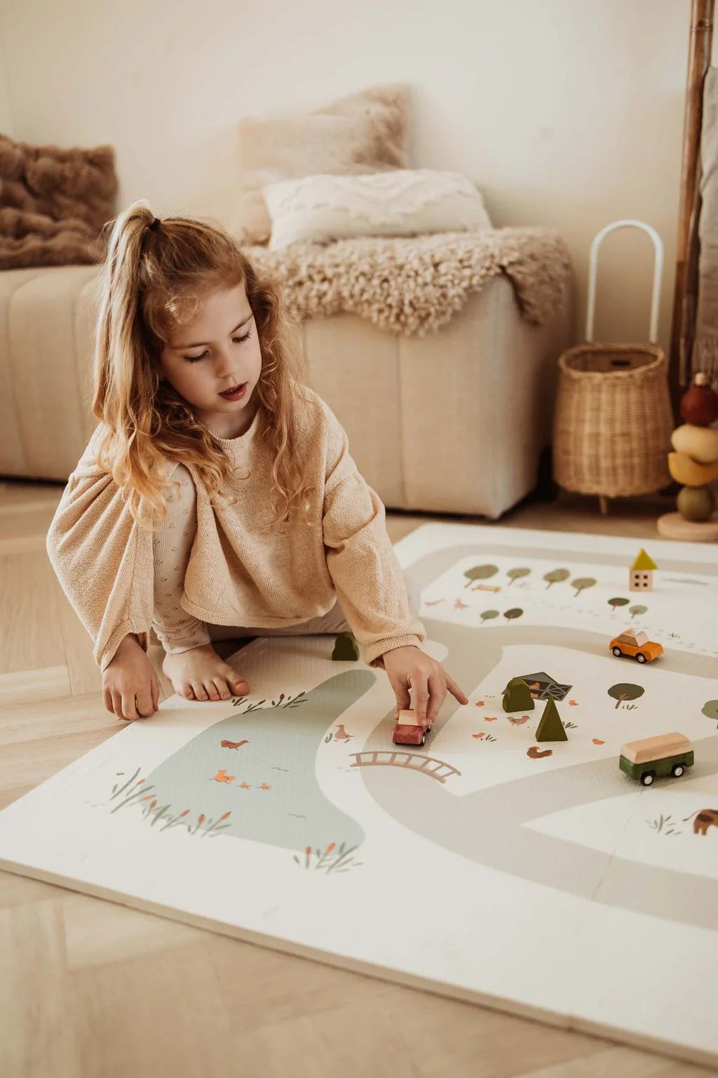 Play&Go EEVAA 3-in-1 Speelmat | Farm | Speel, berg op & bouw