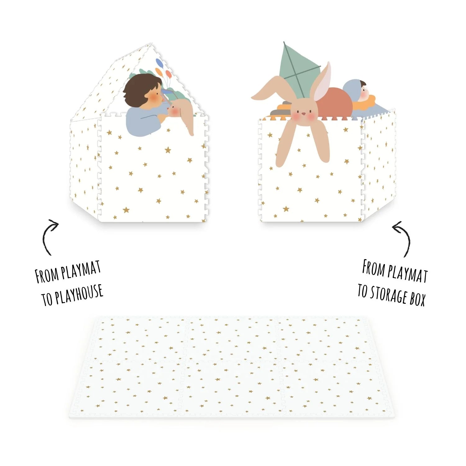 Play&Go EEVAA 3-in-1 Speelmat | Treehouse | Boomhutplezier