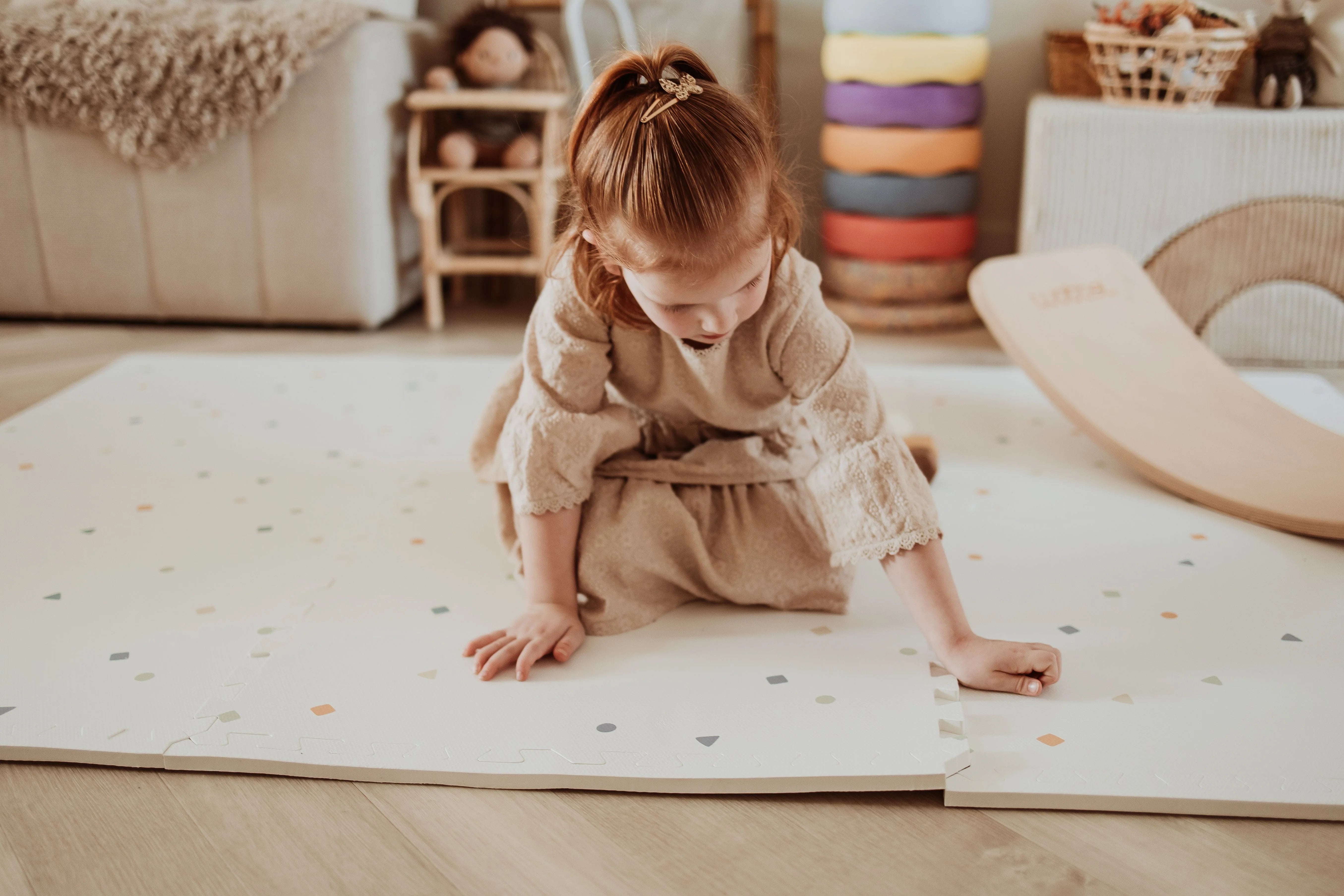 Play&Go EEVAA 3-in-1 Speelmat | Wereldmap | Spelenderwijs ontdekken, opbergen & bouwen