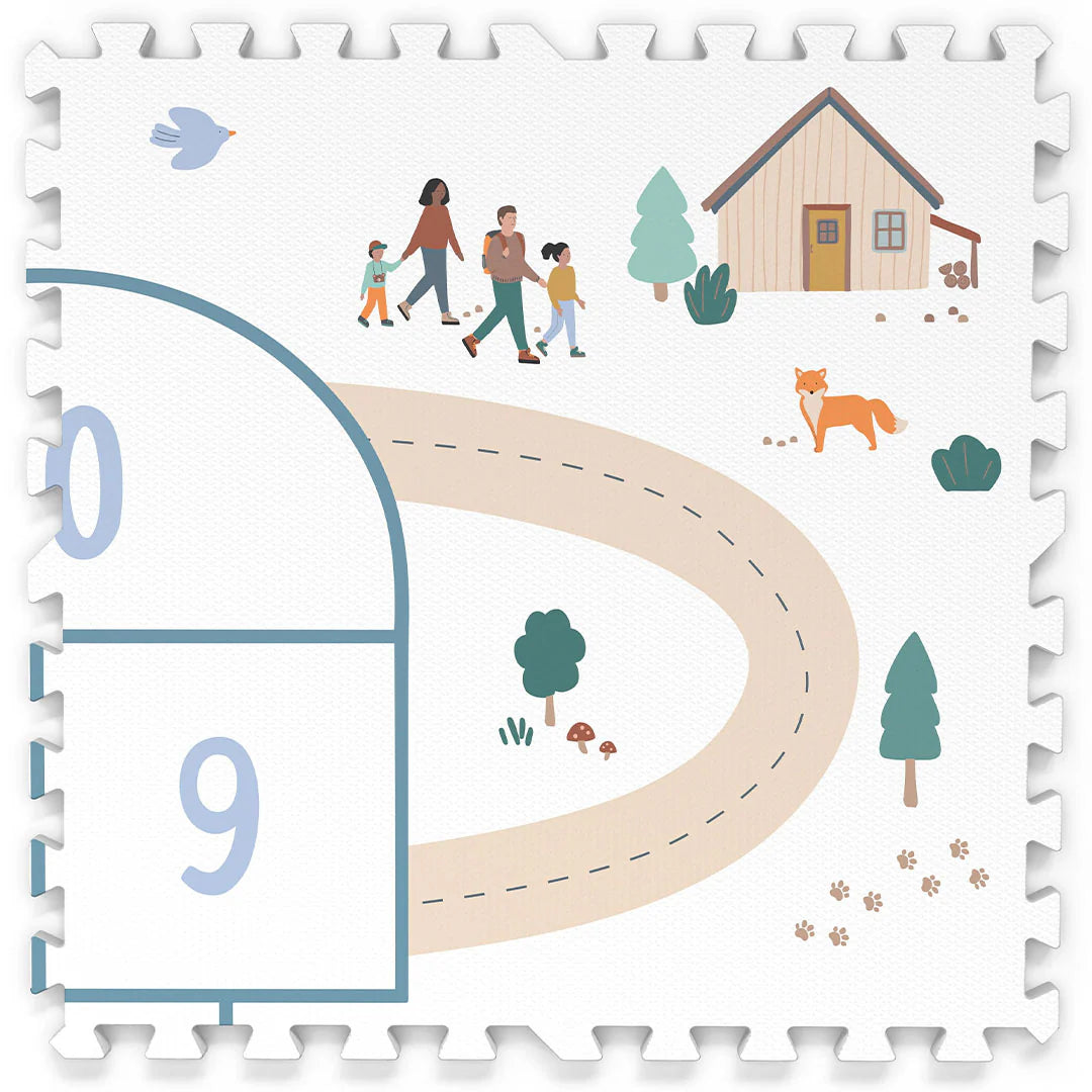 Play&Go EEVAA 3-in-1 Speelmat | Hopscotch | Fantasie, organisatie en plezier in één