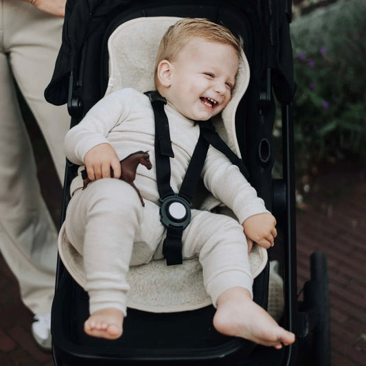 Onderlegger voor buggy of Maxicosi Naturel | Merinowol | KICO Label