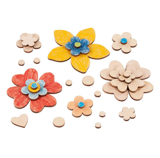 Knutselbloemen | Hout | Goki