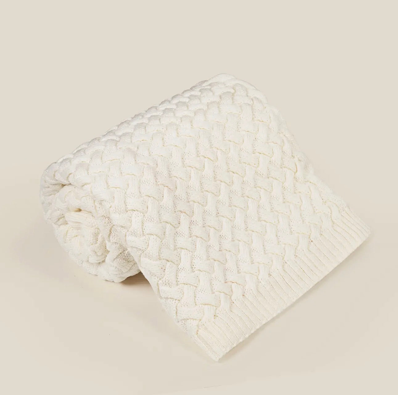 Babydeken van 100% Merinowol | zacht | 75x100cm | Crème Fluffy