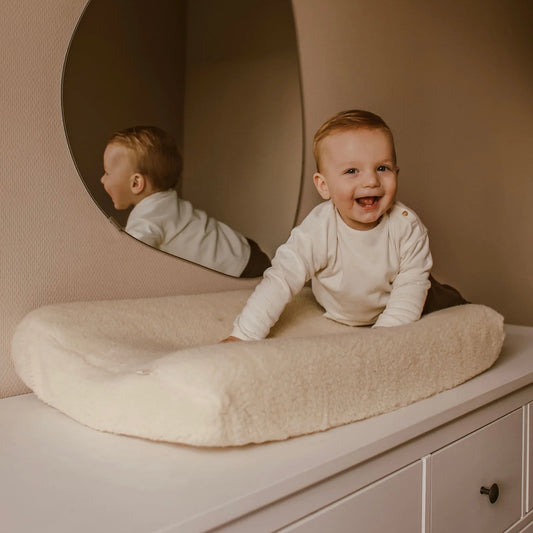 Aankleedkussenhoes Beige 50x70 |  Merinowol | KICO Label