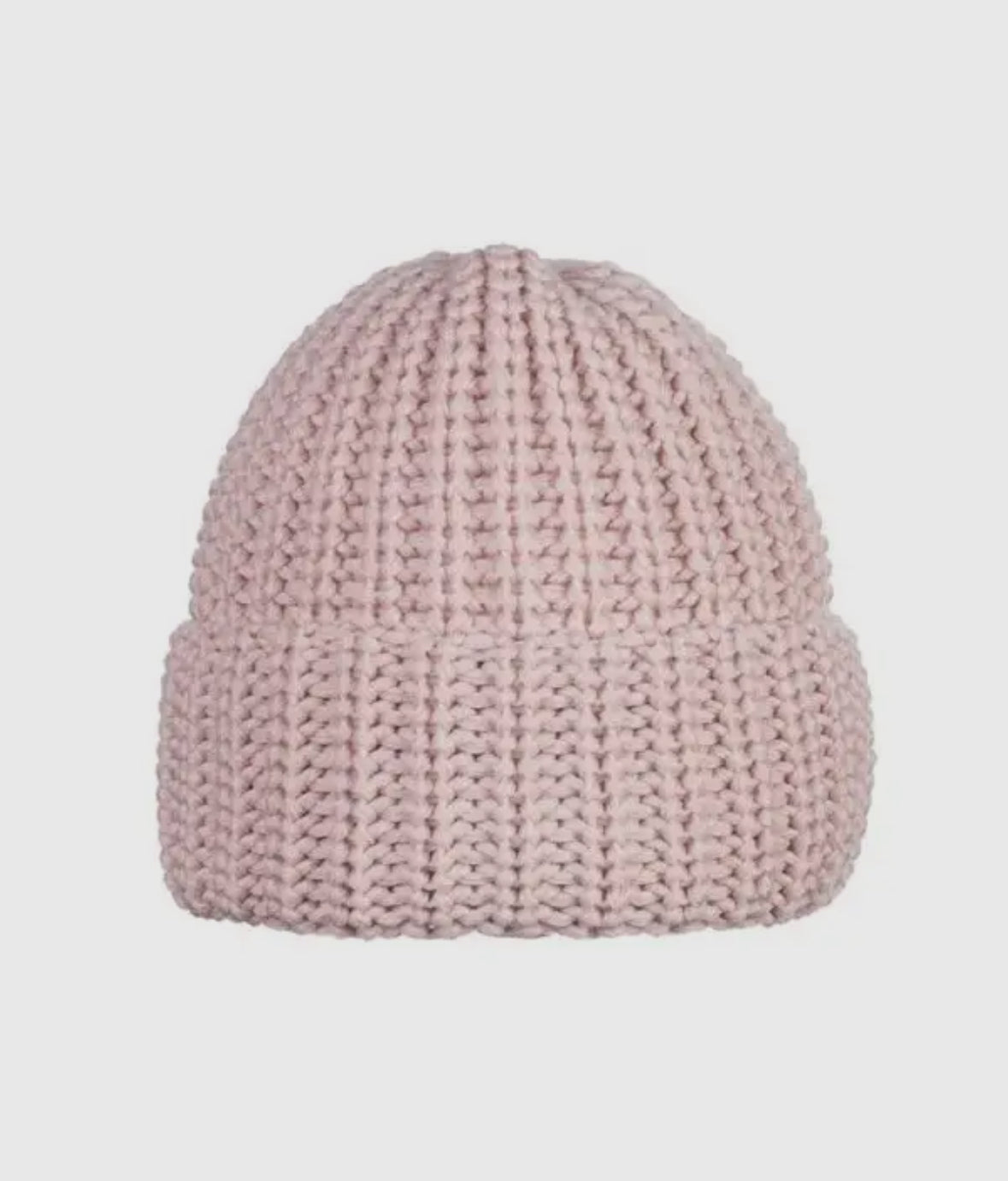 Grofgebreide muts Roze | 100% Merinowol