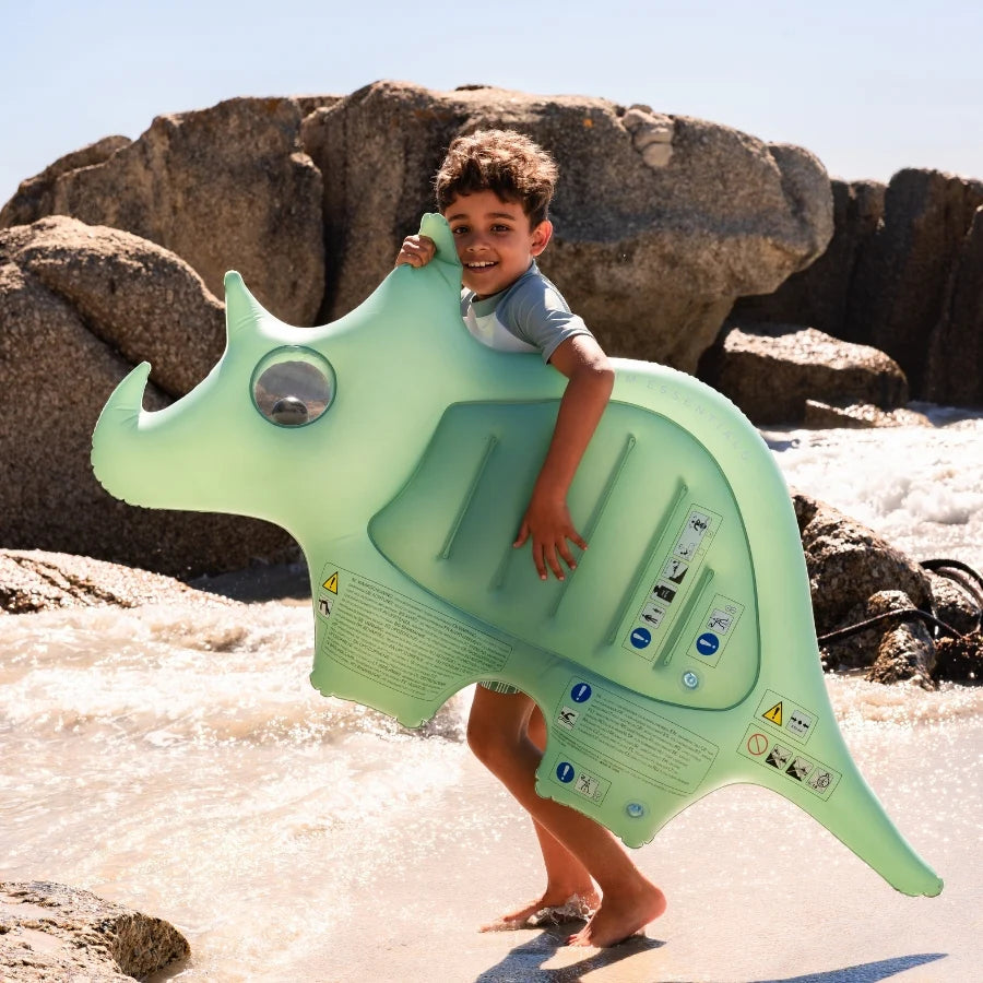 Dino | Groene Dino Luxe Luchtbed Swim Essentials