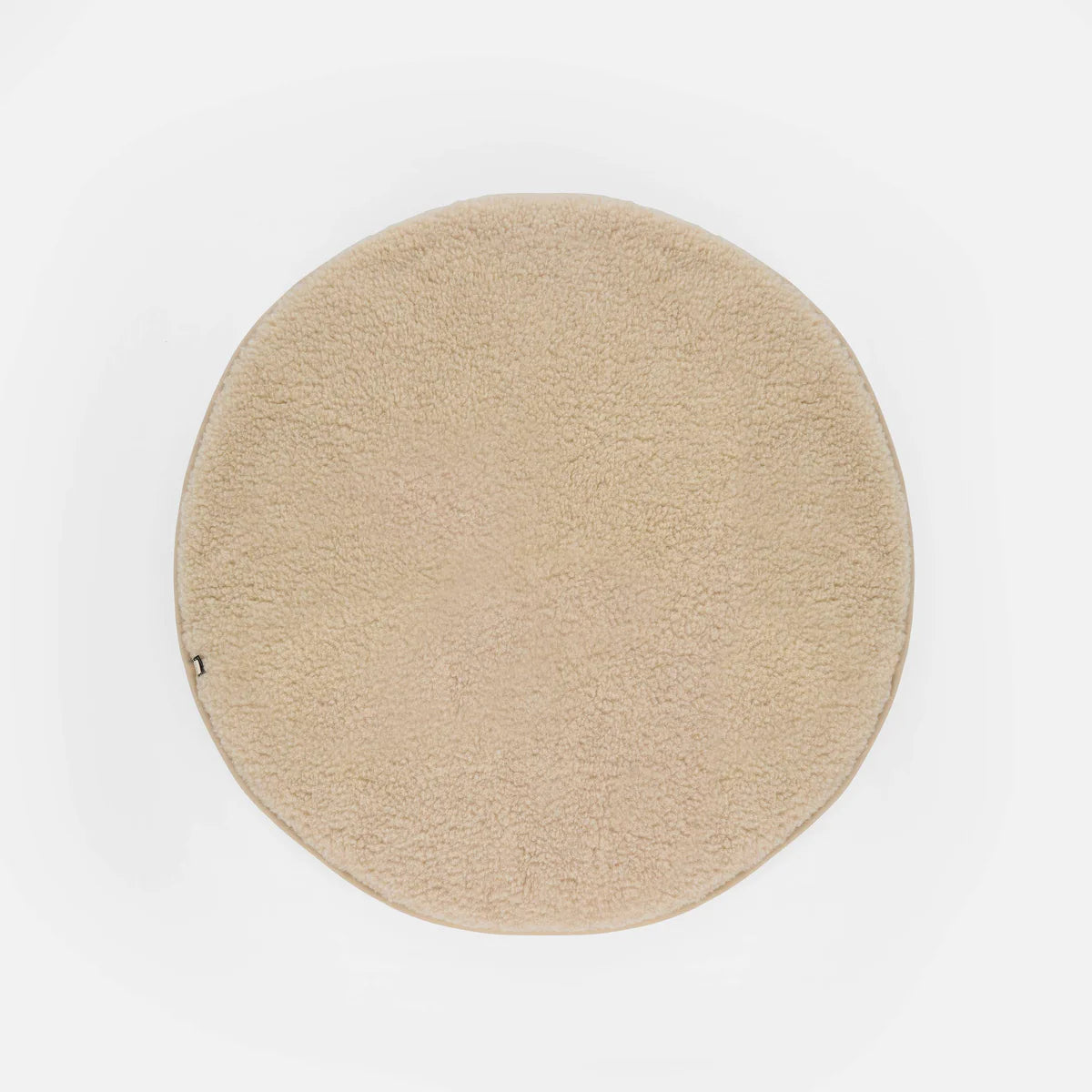 Boxkleed rond beige | 100% wol | Kico Label