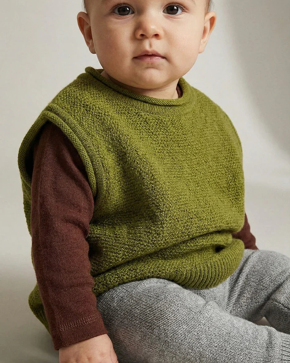 Pickle | Gebreide wollen babyspencer | Merinowol | Lille Barn
