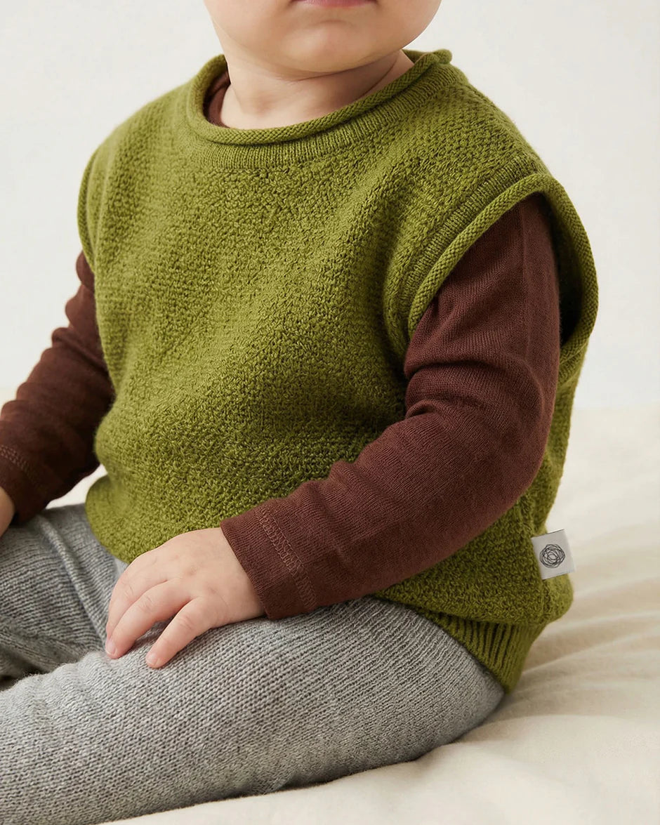 Merinowol gebreide baby spencer | Pickle | Lille Barn