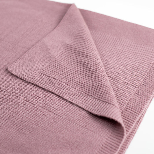 Wollen Babydeken | Kinderdeken Gebreid |  100% Merinowol | Haze