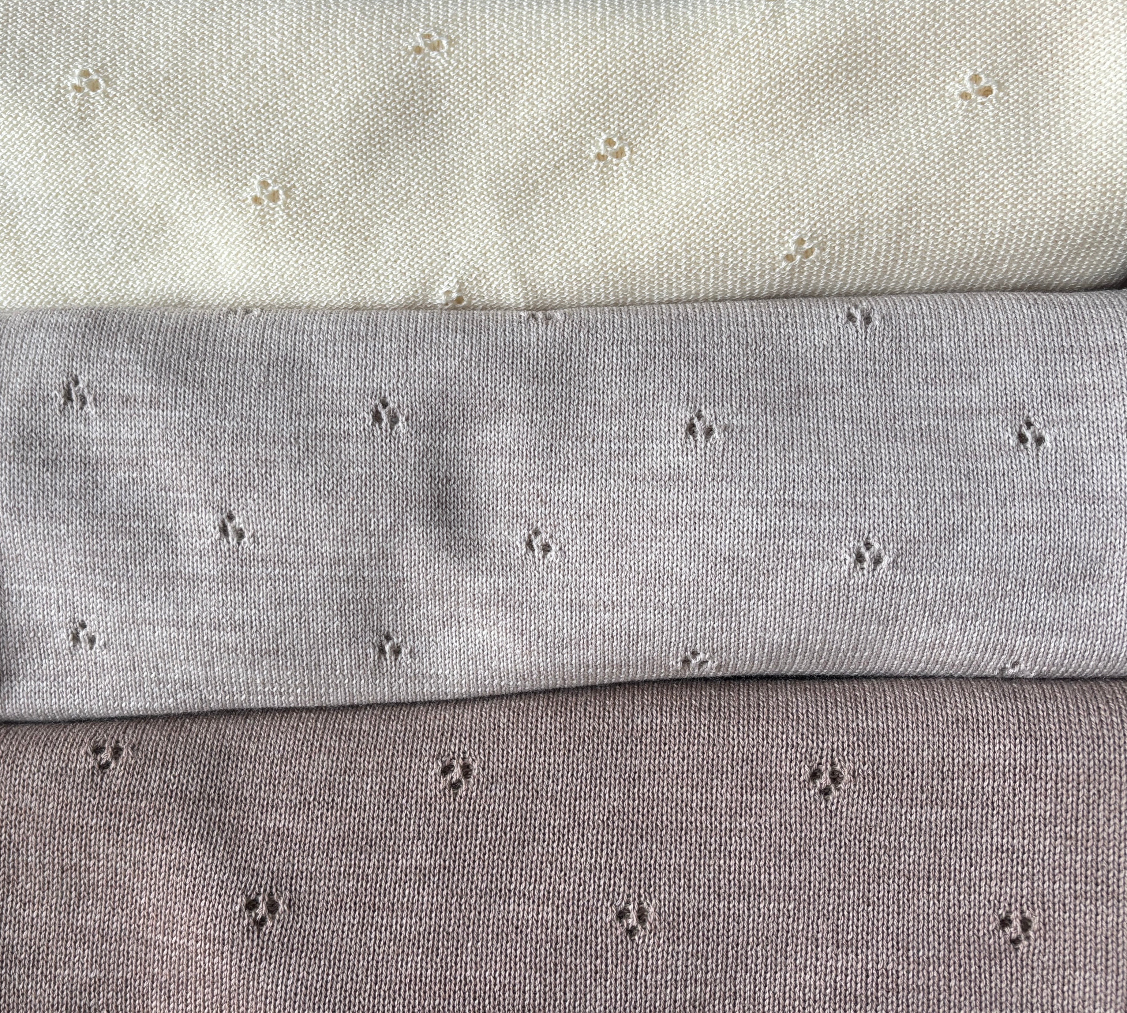 Babydeken van 100% Merinowol | zacht | 75x100cm | Taupe