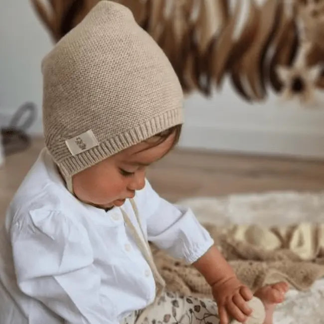 Bonnet Novi | 100% merinowol | Moalie Beige