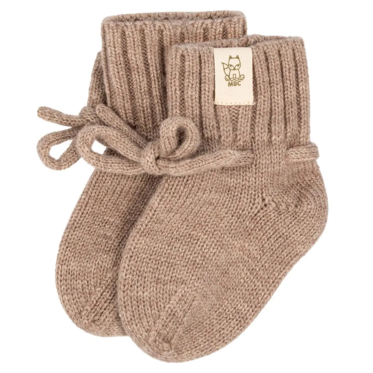 Moalie slofjes Camel, 0–12 maanden