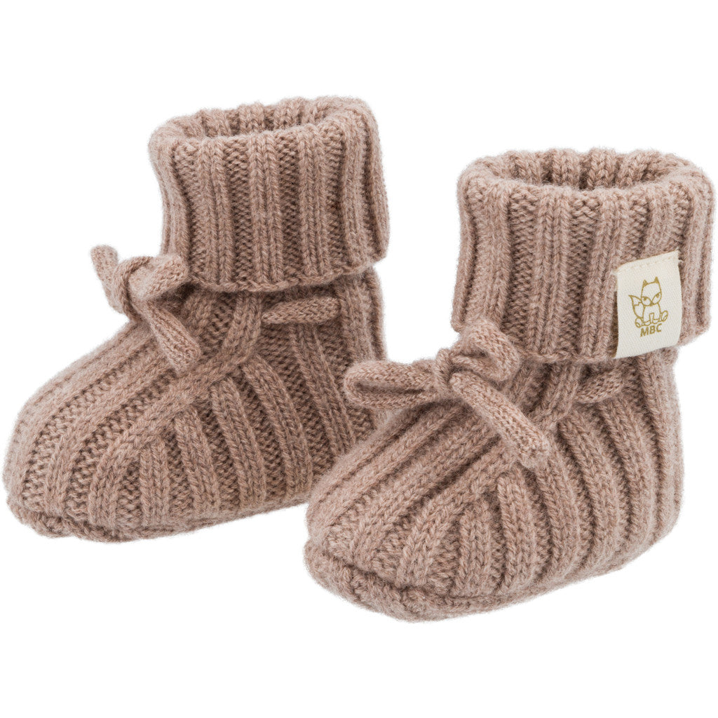 Newborn Slofjes | 100% Merinowol | Clay | Moalie