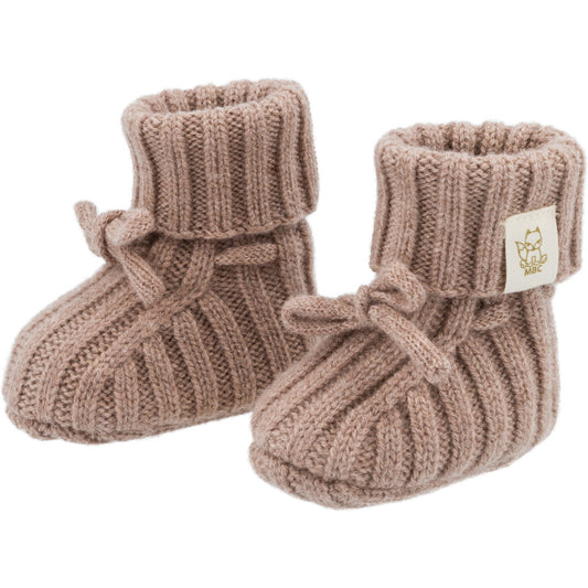 Newborn Slofjes | 100% Merinowol | Clay | Moalie