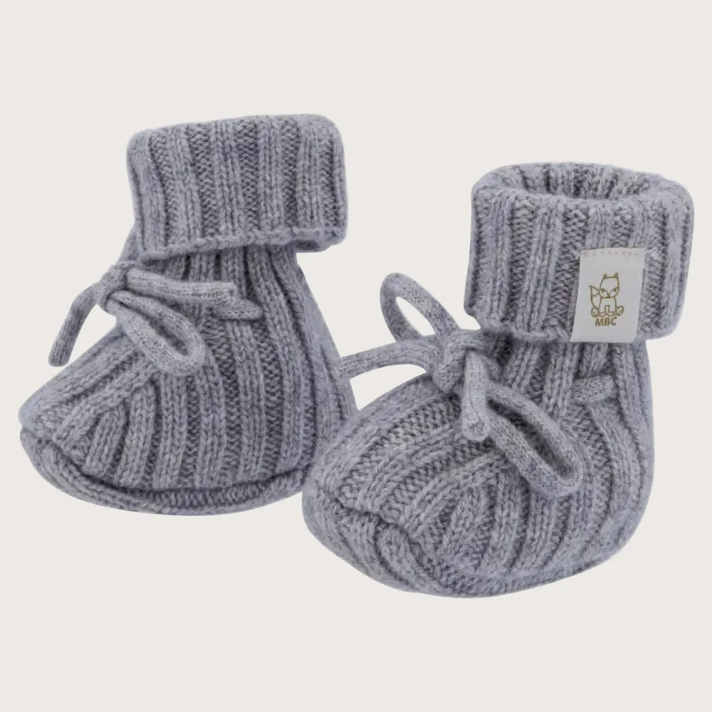 Moalie slofjes Stone Grey, 0–3 maanden
