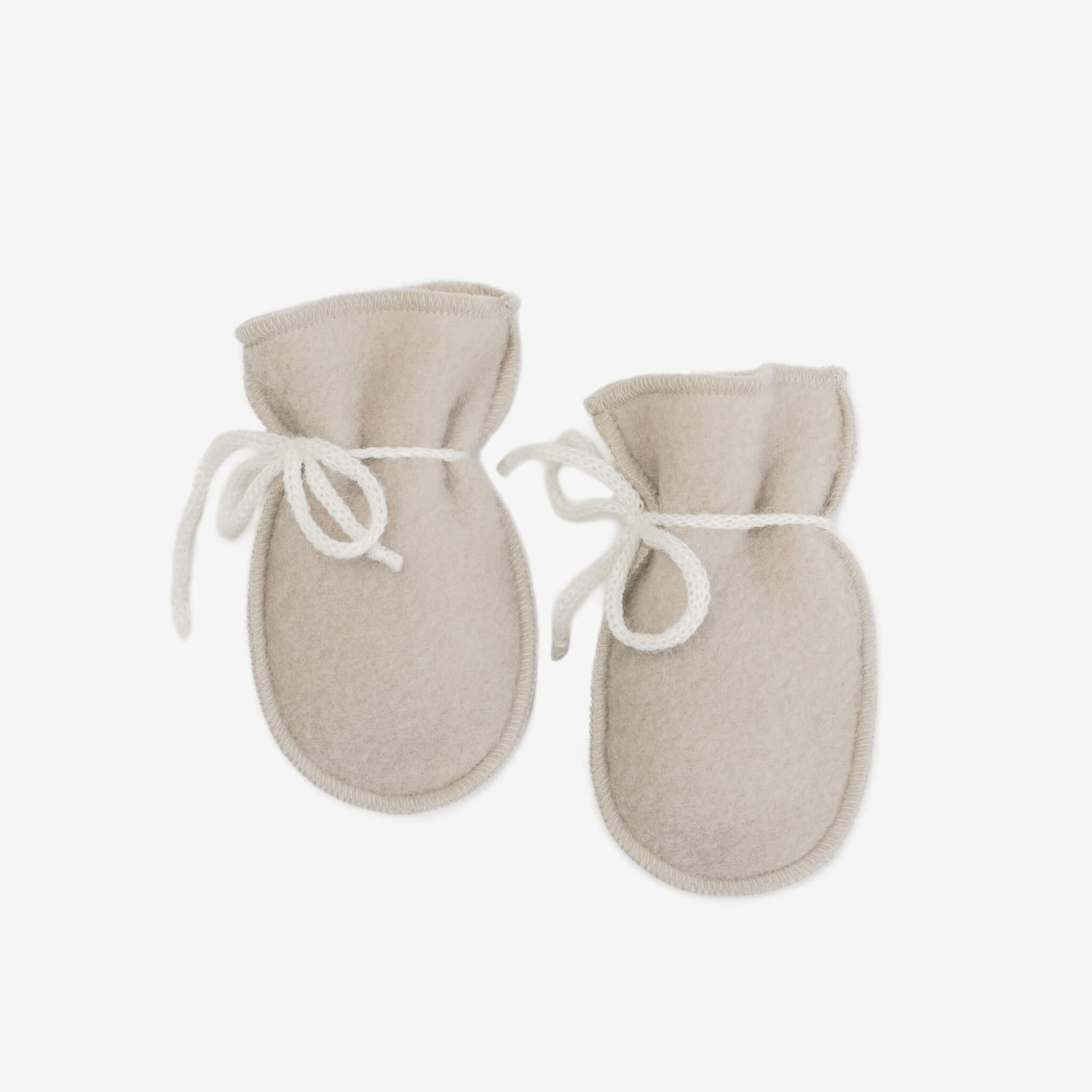 Merino Wollen Newborn Handschoen| Beige | Schaapmaatje